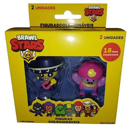 Figuras Colecionáveis Brawl Stars Com Poco e Eugênio