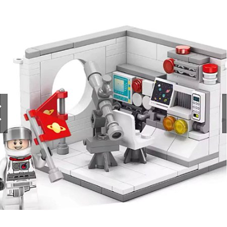 Blocos De Montar Estação Espacial 158 Pc Bloxi