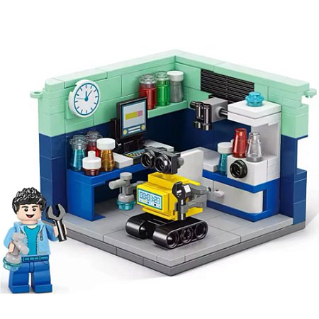 Blocos De Montar Laboratório 142 Pc Bloxi