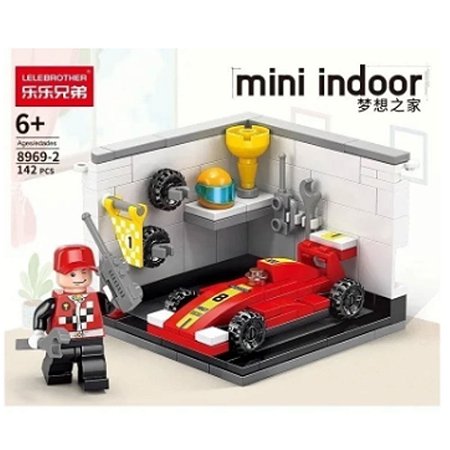 Blocos De Montar Oficina Mecânica 142 Pc Bloxi