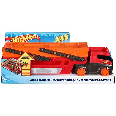 Hot Wheels Caminhão Mega Red Mattel Transportador