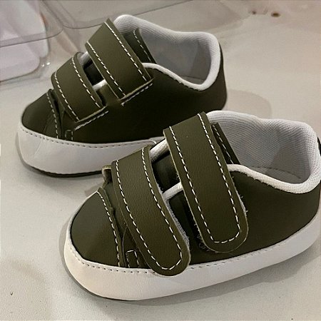 Babysoffete Tenis Verde Militar M 15 E 16