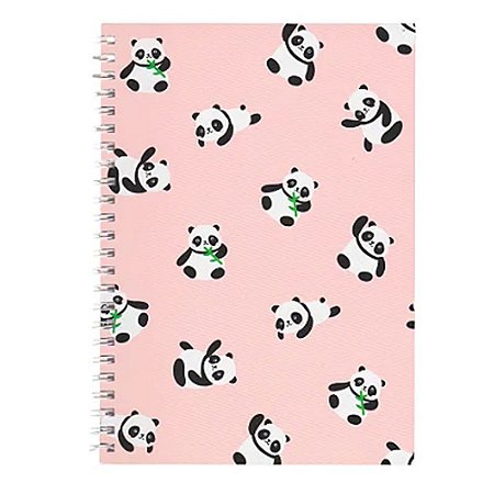 Cadernico Espiral Buendía Panda Folhas Pautadas