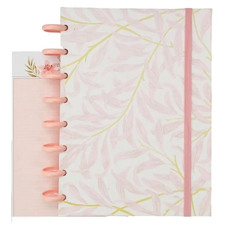 Caderno Inteligente De Disco A5 Floral Rosa Buendia
