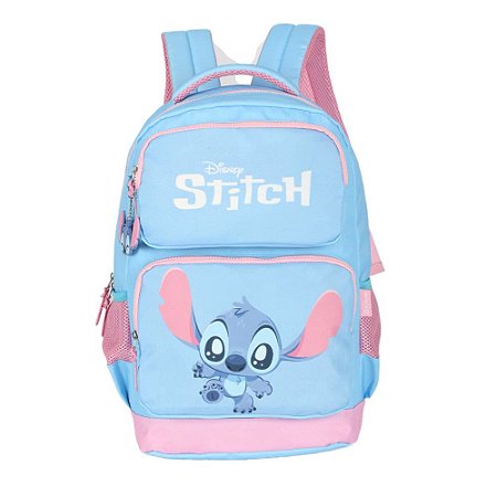 Mochila De Costas Stitch Azul Luxcel Disney