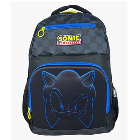 Mochila De Costas Sonic Preta Luxcel