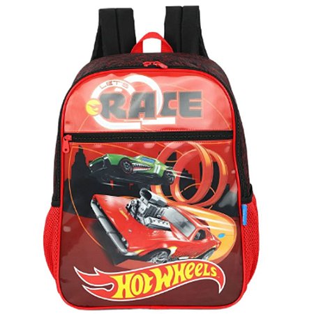 Mochila De Costas Hotwheels Vermelha Luxcel