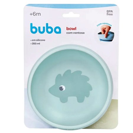 Bowl Com Ventosa Silicone Verde Buba 6M