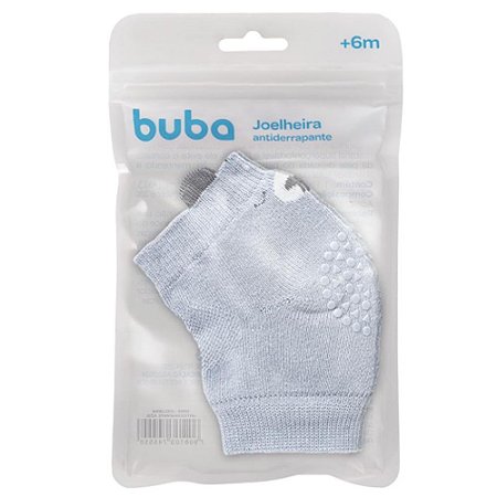 Joelheira Antiderrapante Urso Azul Buba Para Bebê 6M