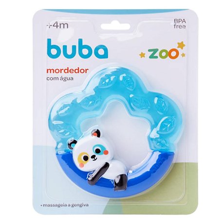 Mordedor Com Água Panda Buba Azul 4M