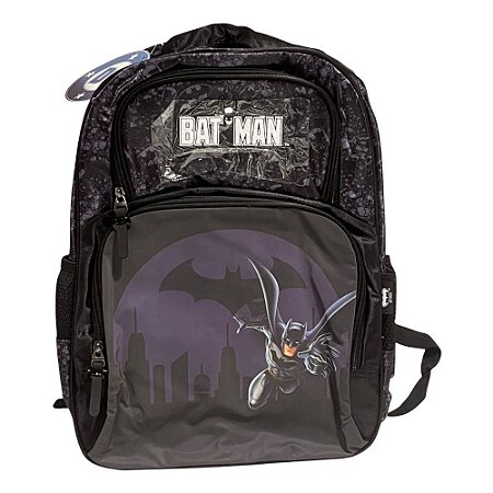 Mochila De Costas Batman Preto E Azul DC Luxcel