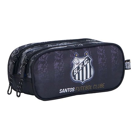 Estojo Escolar Duplo Santos R Xeryus 16616 Preto