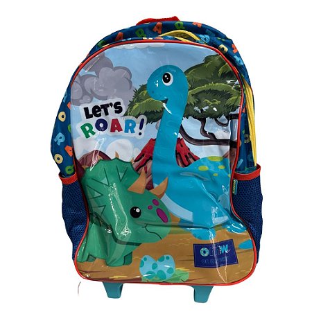 Mochila Com Rodinha Lancheira E Estojo Dino 15740 Xeryus