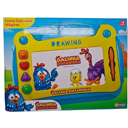 Galinha Pintadinha Lousa Carimbos Mágicos Yestoys