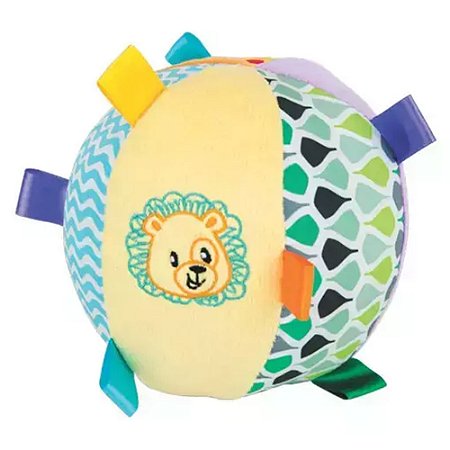 Bola Macia Com Chocalho WinFun Leãozinho Yestoys