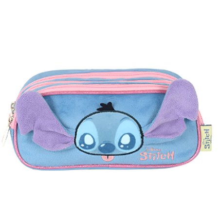 Estojo Stitch Azul Luxcel