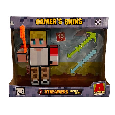 Boneco Articulado Gamer Skin Tommy Algazarra