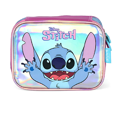Estojo Escolar Box Stitch Roxo Disney Luxcel