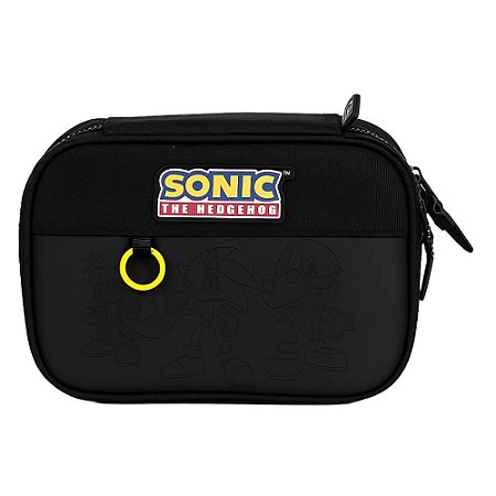 Estojo Escolar Box Sonic The Hedgehog Preto Luxcel