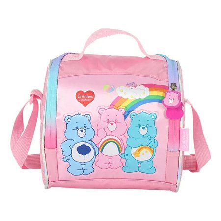 Lancheira Térmica Escolar Ursinhos Carinhosos Rosa Luxcel