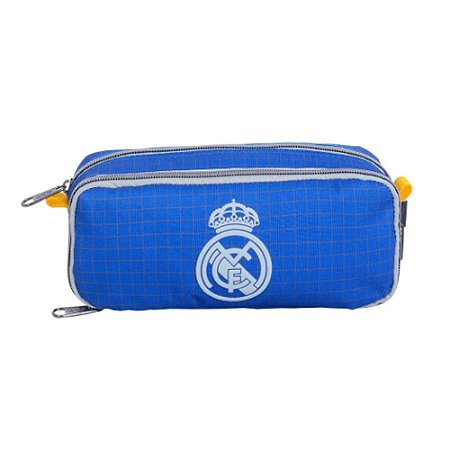 Estojo Duplo Escolar Real Madrid Style Azul Xeryus 14379