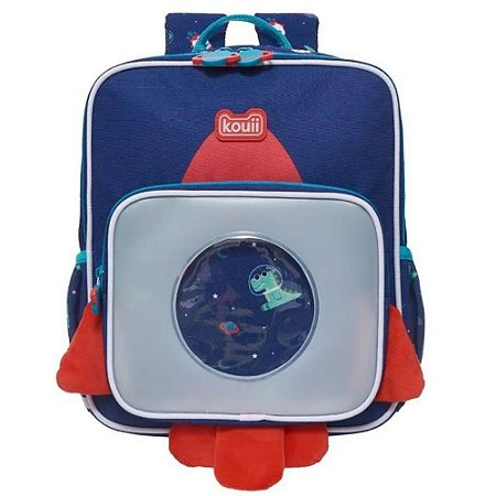 Mochila De Costas Kouii Dino Astronauta Pacific Azul Marinho
