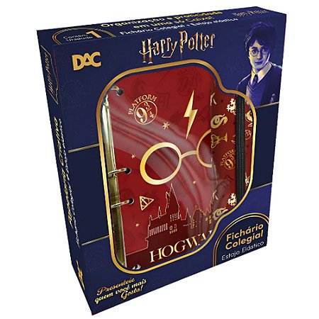 Kit Papelaria Criativa Fichário E Estojo Harry Potter DAC