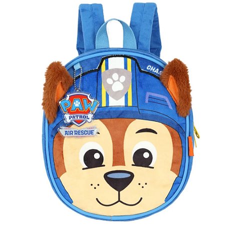 Mochila De Costas Escolar Patrulha Canina Chase Azul Luxcel