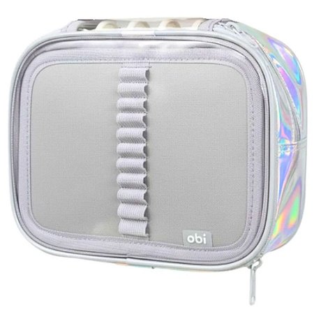 Estojo Escolar Box Big Mult Laser Prata OBI