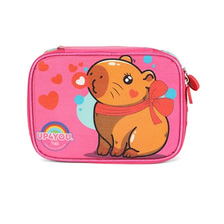 Estojo Box Capivara Glitter Luxcel