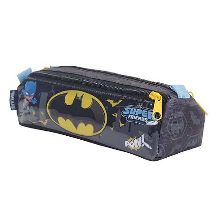 Estojo Escolar Triplo Soft Batman Baby Dermiwil