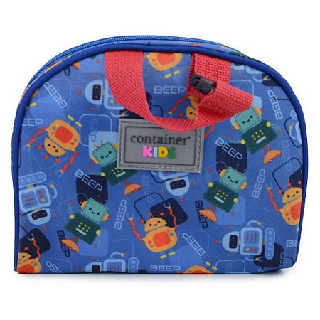 Kit Necessaire Lancheira Pote E Copo Azul Dermiwil