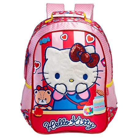Mochila De Costas Hello Kitty 16 Cetim Xeryus 15382