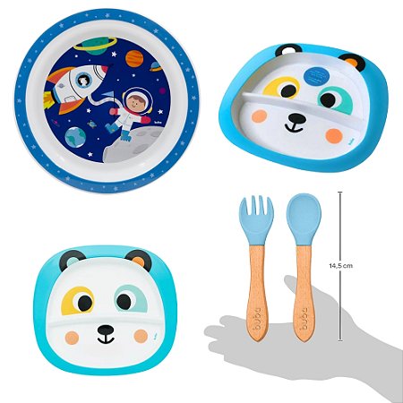 Kit Rotina Divertida Alimentação e Introdução Alimentar Bebê Buba