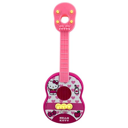 Instrumento Musical  Violão Brinquedo Hello Kitty Candide