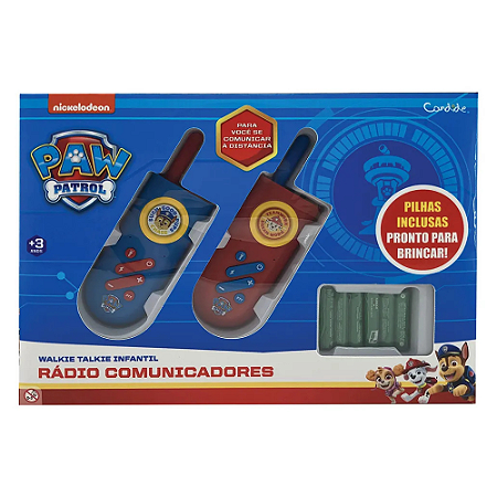 Rádio Walkie Talkie Patrulha Canina Candide