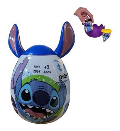 Brinquedo Ovo Surpresa Stitch Disney Cotiplás