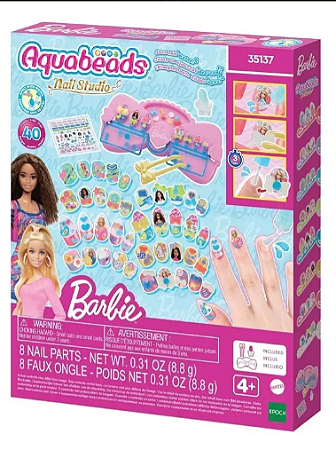 Aquabeads Nail Studio Barbie Design Unhas  Epoch