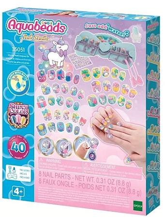 Aquabeads Nail Studio Unicórnio Design Unhas  Epoch