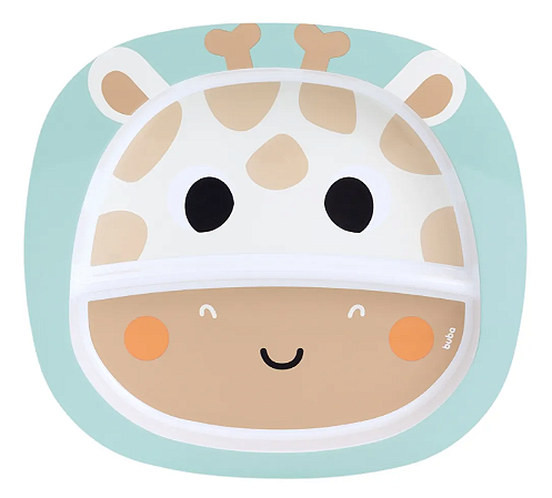 Pratinho Buba Zoo Infantil Estampado Girafa