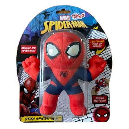 Boneco de Ação Flexível Toyng Stika Marvel Homem-Aranha