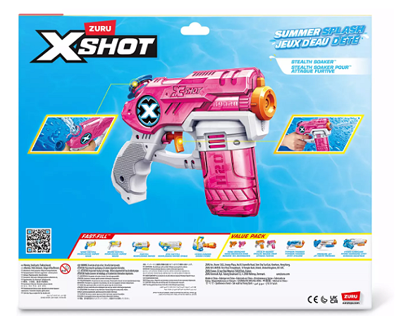 X-Shot Summer Splash  Lançador de Água Rosa Candide