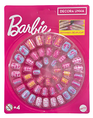 Kit Unhas 48 Peças Barbie Toyng