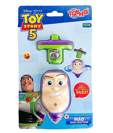 Lança Pião Buzz Lightyear Toy Story Toyng
