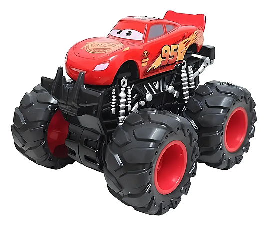 Carrinho Relâmpago Mcqueen 9cm Offroad Fricção  Toyng