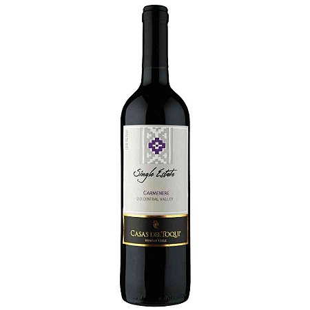 Vinho Chileno Casas del Toqui Single Estate Carmenere 750ml