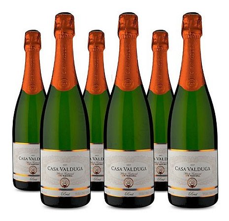 Caixa Com 6 Espumante Casa Valduga Arte Brut 750ml