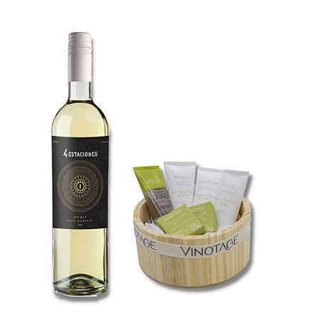 Kit Especial 4 Estaciones Secret Late Harvest + Kit Vinotage Ofurô Sauvignon Blanc