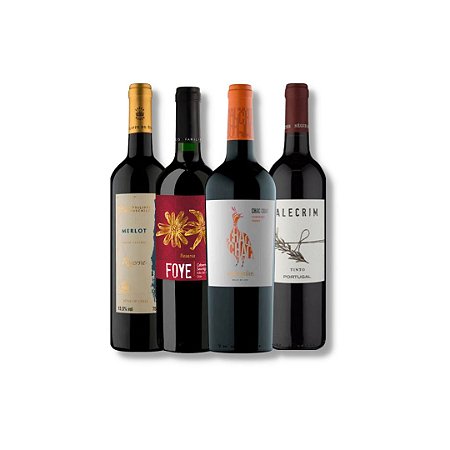 Oferta Imperdível 4 Vinhos por apenas 129,90