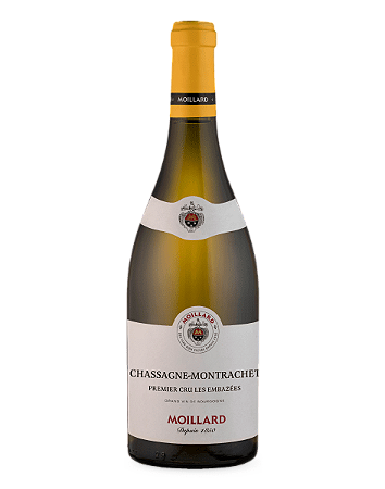 Vinho Branco Moillard Chassagne-Montrachet - 1Er Cru - Aop Les Embazees - 750ml
